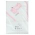 Baby Pink Hippo Hooded Towel/robe @ Little'Uns Retail Ltd