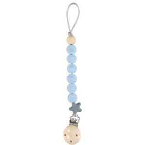 Nibbling Spiral Soother Clip – Blue @ Little'Uns Retail Ltd