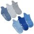 Baby Boys 3 Pack Terry Trainer Liner Socks with Grippers