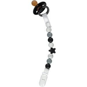 Nibbling Comet Dummy Clip – Black & Marble @ Little'Uns Retail Ltd