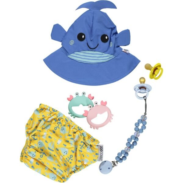 Nibbling Coral Soother Clip – Soft Blue Candy @ Little'Uns Retail Ltd