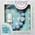 Nibbling Geo Dummy Clip – Blue & Grey @ Little'Uns Retail Ltd