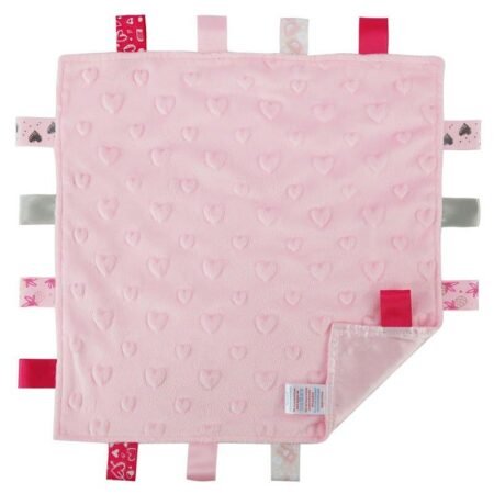 Pink Heart Comforters with Taggies @ Little'Uns Retail Ltd