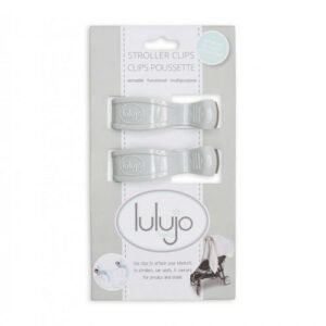 Lulujo Stroller Clips Grey 2pk @ Little'Uns Retail Ltd