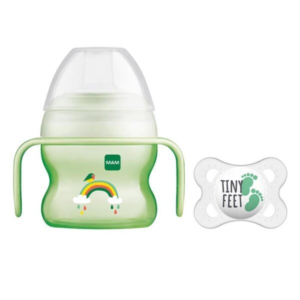 MAM Starter Cup Green150ml + Soother @ Little'Uns Retail Ltd