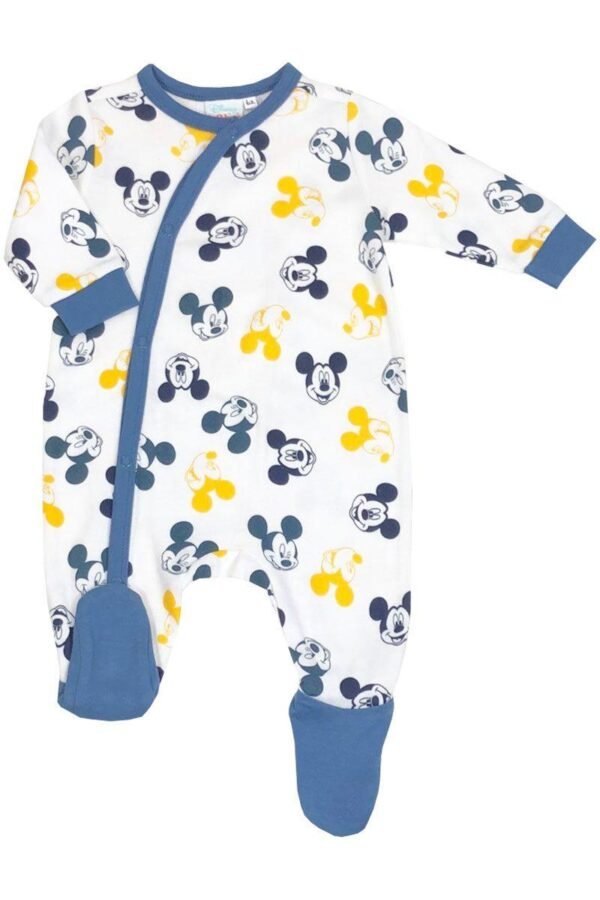 Mickey Mouse All Over Print Babygrow @ Little'Uns Retail Ltd