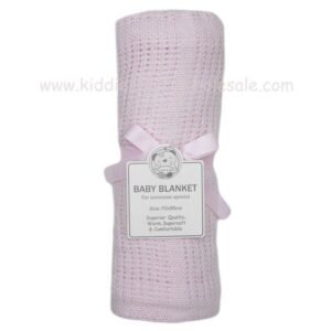 Baby Cellular Roll Blanket- Pink @ Little'Uns Retail Ltd