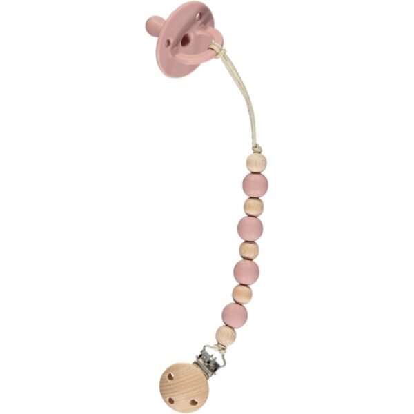 Nibbling Silicone Soother Size 1: Rose @ Little'Uns Retail Ltd