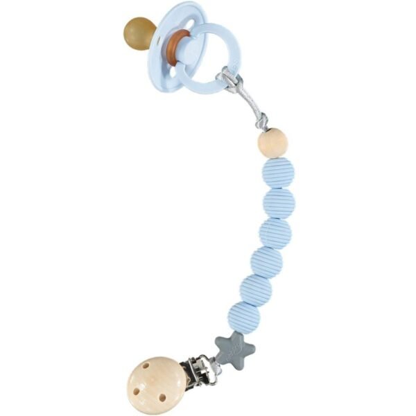 Nibbling Spiral Soother Clip – Blue @ Little'Uns Retail Ltd