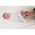 Little Chick London simply swaddle sweetheart Grey 0-3M