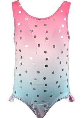 Girls Spotty Frill Swimming Costume @ Little'Uns Retail Ltd