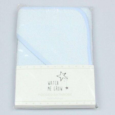 Baby Plain Sky Hooded Towel/robe @ Little'Uns Retail Ltd