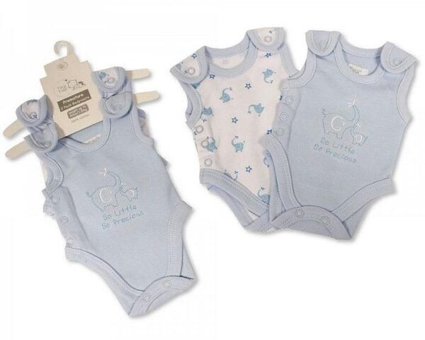 Premature Baby Boys Incubator Bodyvest 2-Pack @ Little'Uns Retail Ltd