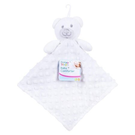 White Soft Double Sided Baby Comforter Blanket @ Little'Uns Retail Ltd