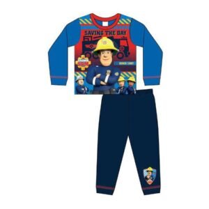Boys Toddler Official Fireman Sam Pyjamas @ Little'Uns Retail Ltd