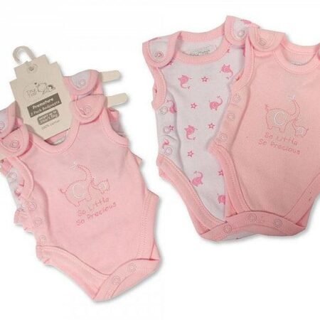 Premature Baby Girls Incubator Bodyvest 2-Pack @ Little'Uns Retail Ltd