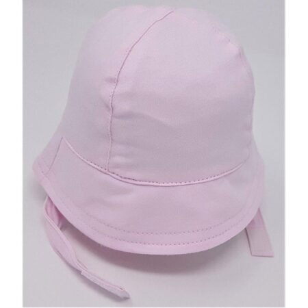 Baby Jersey Cloche Hat Chin Strap (Pink/Blue) @ Little'Uns Retail Ltd