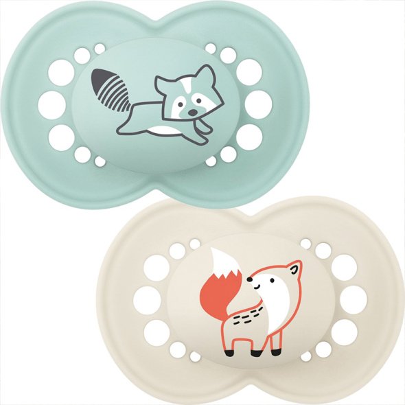 MAM Original Soother Nature Matt Unisex 12m+ 2Pk @ Little'Uns Retail Ltd