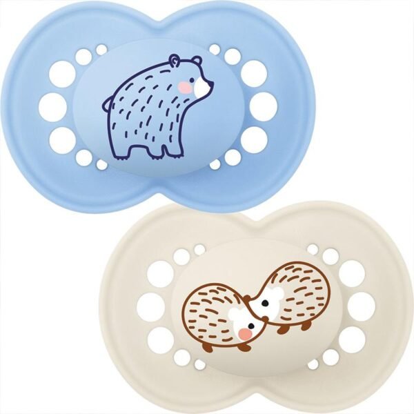 MAM Original Soother Nature Matt Sky 12m+ 2Pk @ Little'Uns Retail Ltd