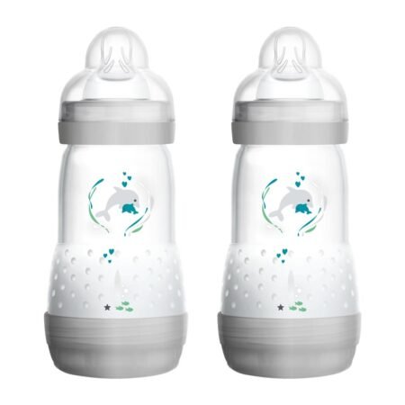 Mam Easy Start Anti Colic Bottle Grey 260ml 2pk