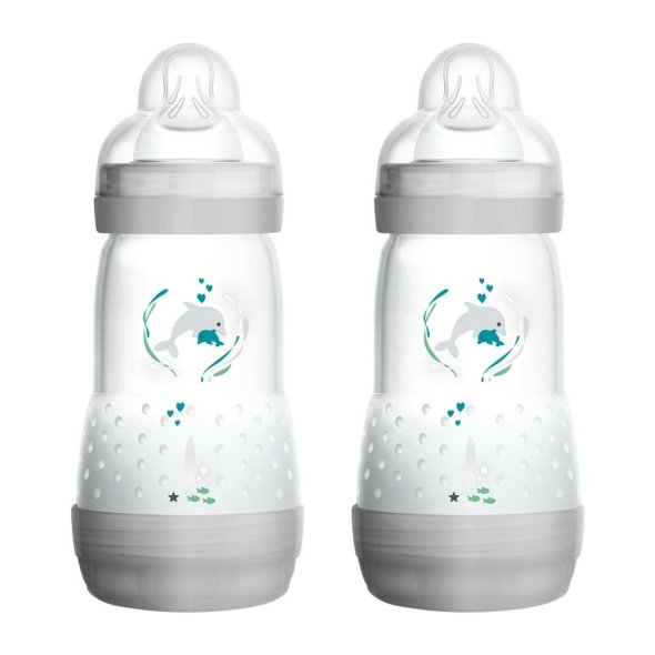 Mam Easy Start Anti Colic Bottle Grey 260ml 2pk