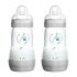 Mam Easy Start Anti Colic Bottle Grey 260ml 2pk