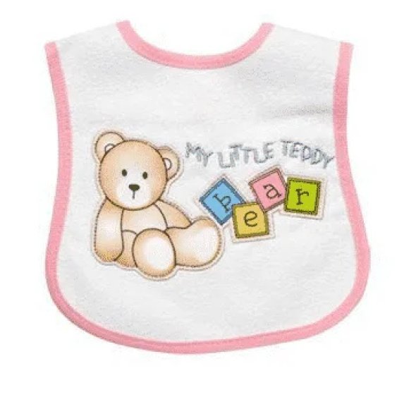 Baby Girls ‘My Little Teddy’ Bib @ Little'Uns Retail Ltd