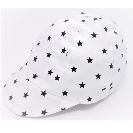 Baby Boys Poplin Stars Soft Peak Cap @ Little'Uns Retail Ltd