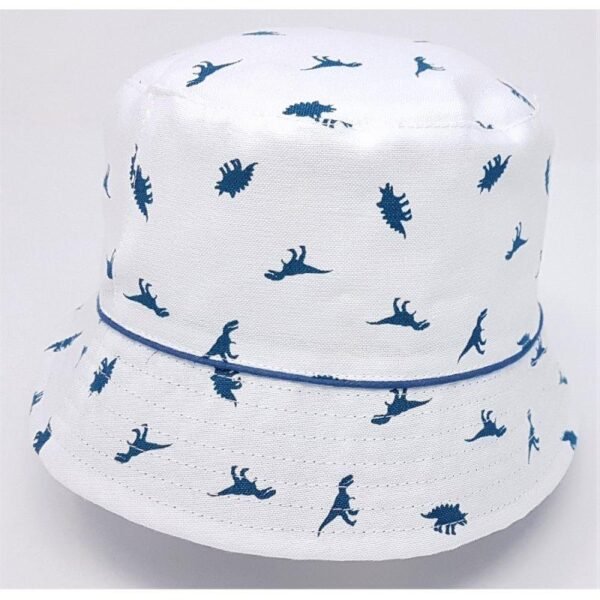 Baby Boys Cotton Dinosaur Bucket Hat @ Little'Uns Retail Ltd