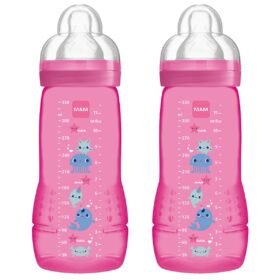 Mam Bottle Easy Active 330ml Twin Pack-grey