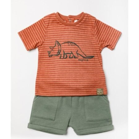 Lily & Jack ‘Dinosaur’ Baby Boys T Shirt and Shorts Set @ Little'Uns Retail Ltd