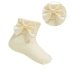 Lemon Ankle Socks W/large Bow @ Little'Uns Retail Ltd