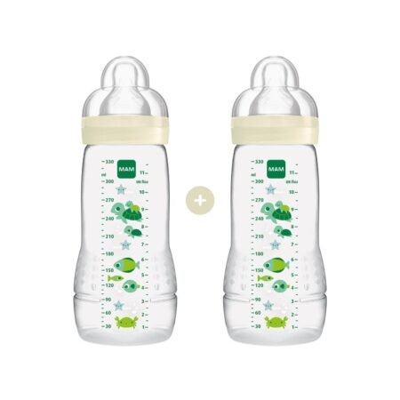 Mam Bottle Easy Active 270ml Twin Pack Boy 4m+