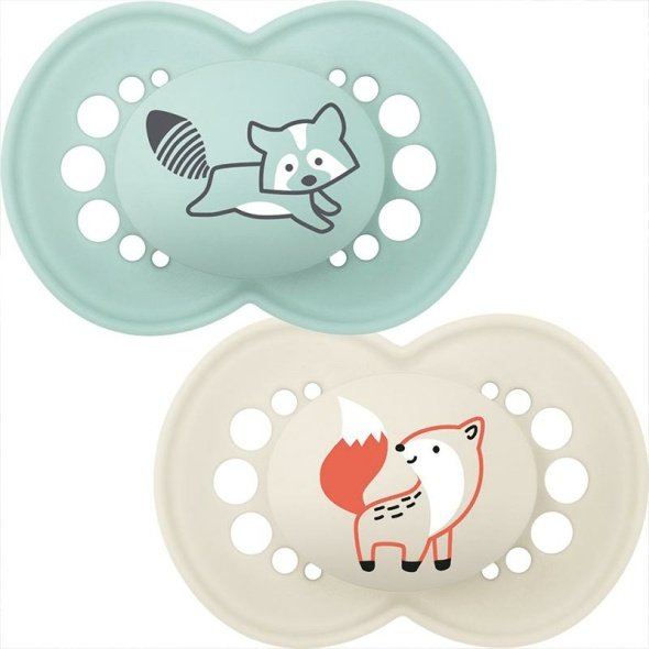 MAM Original Soother Nature Matt Sky 6m+ 2Pk @ Little'Uns Retail Ltd