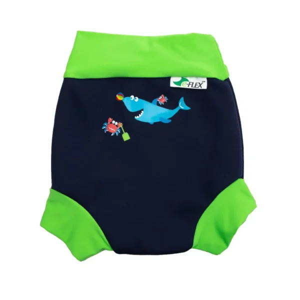 Navy Splashy Swim Nappy with E-Flex @ Little'Uns Retail Ltd