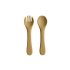 Little Moxy Silicone Spoon & Fork-Peanut @ Little'Uns Retail Ltd