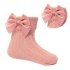 Rose Gold Ankle Socks W/large Bow @ Little'Uns Retail Ltd