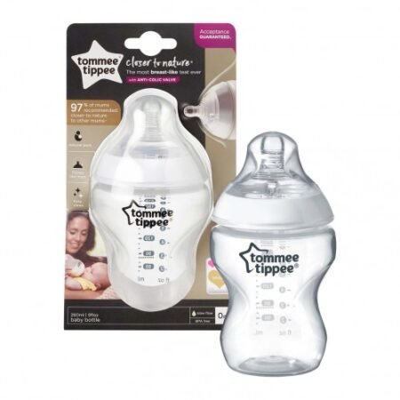 Tommee Tippee Closer to Nature Bottle X 1 Easivent 260ml @ Little'Uns Retail Ltd