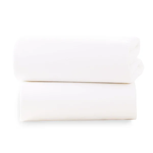 Clair De Lune Cotton Fitted Pram/Crib Sheets-2 Pack @ Little'Uns Retail Ltd