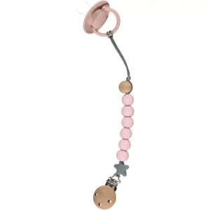 Nibbling Spiral Soother Clip – Pink @ Little'Uns Retail Ltd