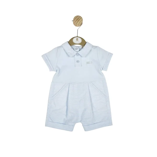 Mintini Boys Blue Spanish Romper @ Little'Uns Retail Ltd