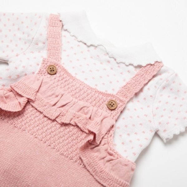 Baby Girls Cotton Knitted 2pc Outfit @ Little'Uns Retail Ltd