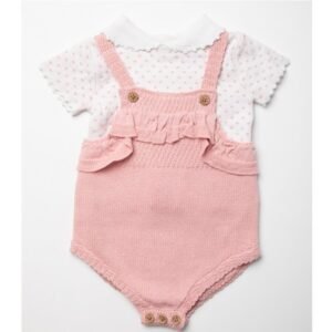 Baby Girls Cotton Knitted 2pc Outfit @ Little'Uns Retail Ltd