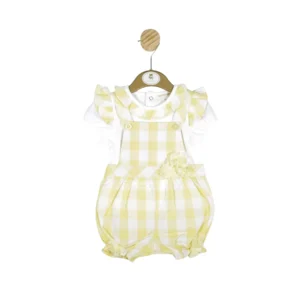 Mintini Lemon Top/Dungaree Set @ Little'Uns Retail Ltd