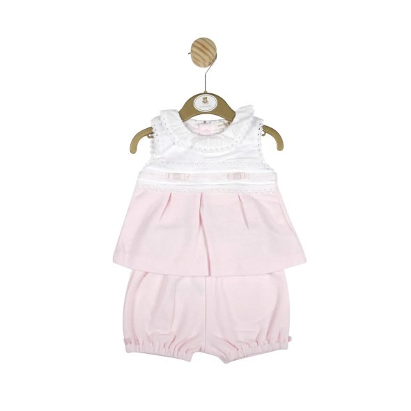 Mintini Top & Short Set- Pink @ Little'Uns Retail Ltd