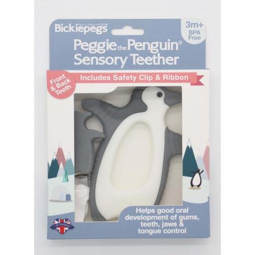 Bickiepegs Sensory Teether Peggie the Penguin 3m+ @ Little'Uns Retail Ltd