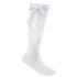 White Knee Length Socks W/bow (2-9 Years)