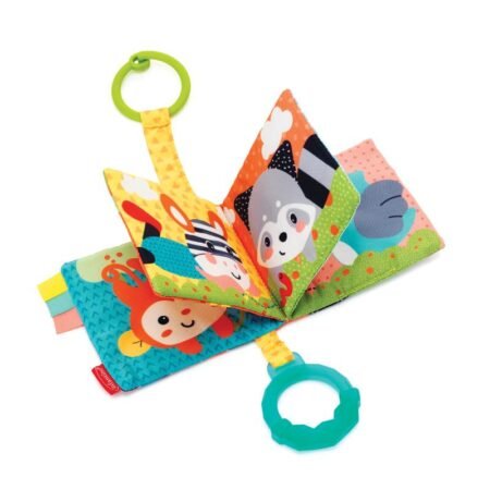 Infantino Link And Squeak Animal Crinkle Book