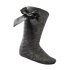 Charcoal Grey Knee Length Socks W/bow (2-9 Years)