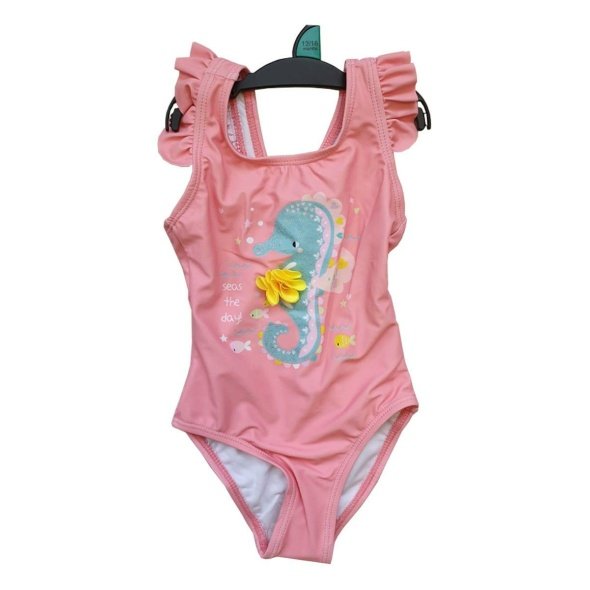 Girls Pink Swimming Costume @ Little'Uns Retail Ltd